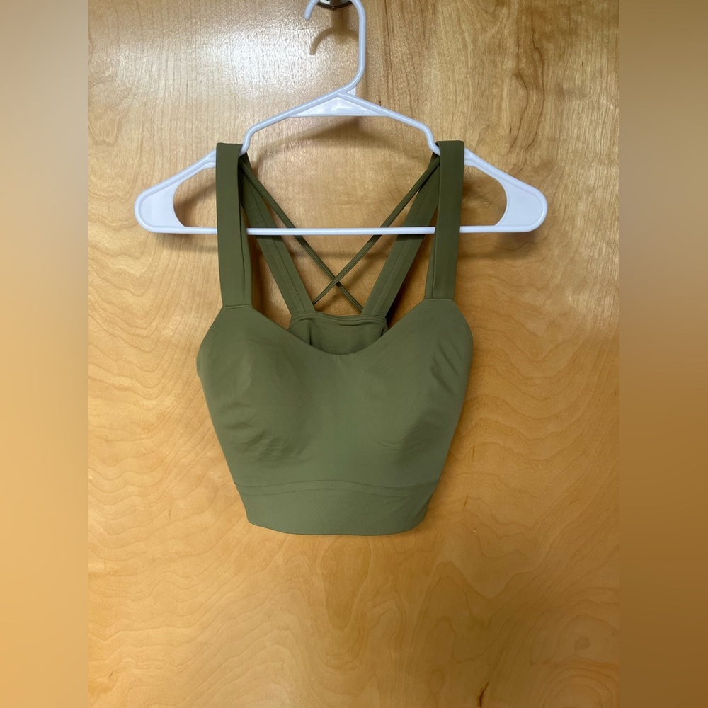 Lulu Lemon Olive Green Sports Bra